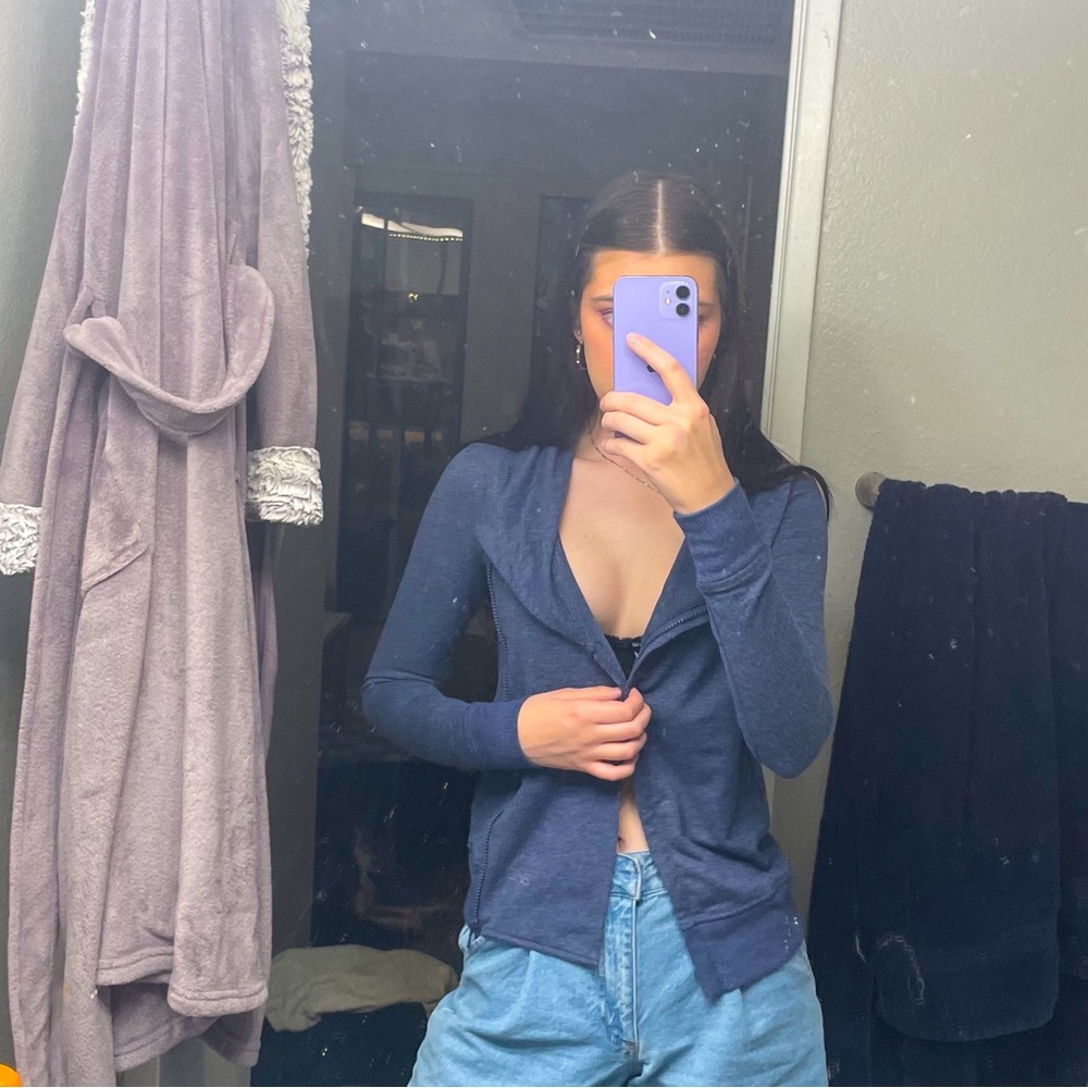 Dark Blue Athletic Jacket - Picture 3 of 8